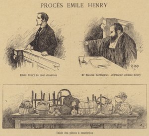 アナキスト爆弾犯エミール・ヘンリーの裁判 作： French School